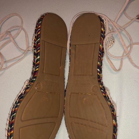 NEW J. Crew Suede Espadrille Lace-Up Flats - Picture 4 of 5